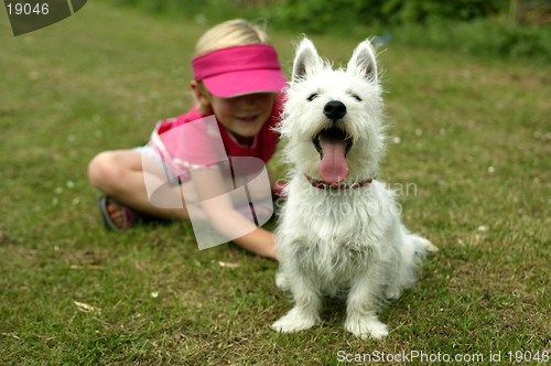 Image of Dog and Young Owner