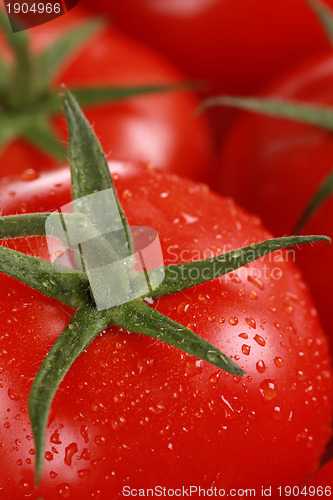 Image of Closeup of a ripe tomato