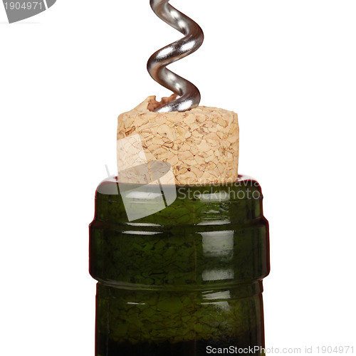 Image of Opening a wine bottle with a corkscrew