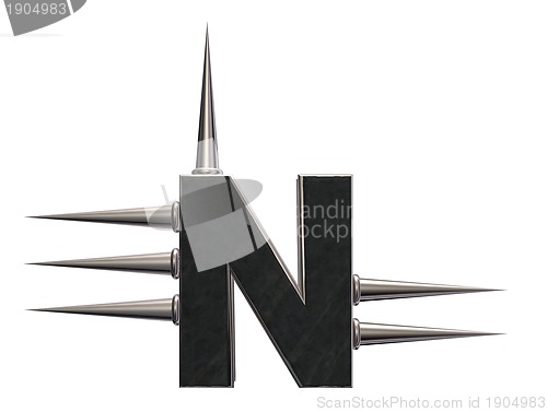 Image of prickles letter