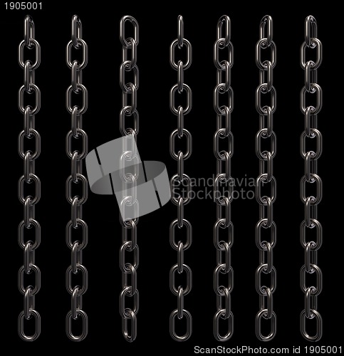 Image of metal chains