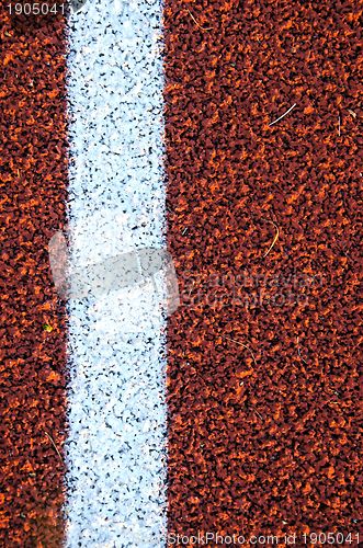 Image of Stadium running track surface closeup textures