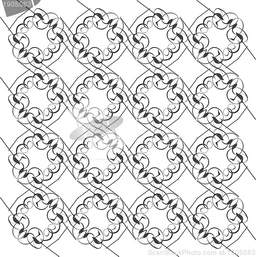 Image of Abstract seamless monochrome pattern