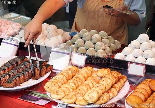 Image of Japanese street food stand
