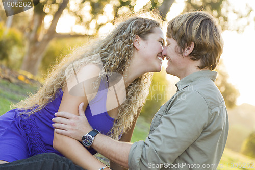 Image of An Attractive Couple Enjoying A Day in the Park