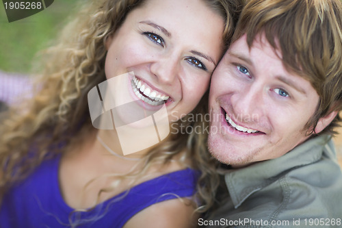 Image of An Attractive Couple Enjoying A Day in the Park