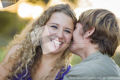 Image of An Attractive Couple Enjoying A Day in the Park