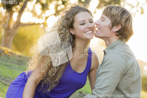 Image of An Attractive Couple Enjoying A Day in the Park