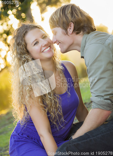 Image of An Attractive Couple Enjoying A Day in the Park