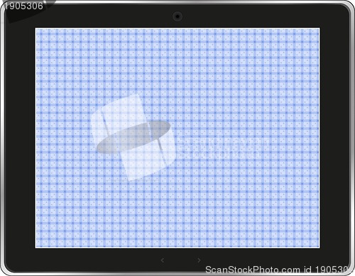 Image of Black abstract tablet computer (tablet pc) on white background