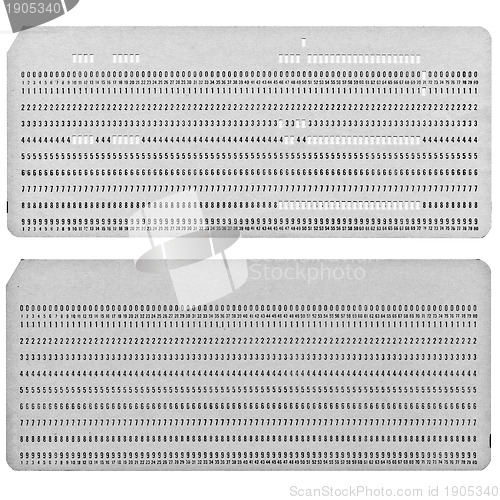 Image of Punched card