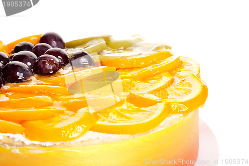 Image of closeup picture of a fruit cake