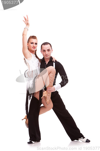 Image of latino dancing couple
