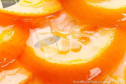 Image of  orange cake with gelatin toping