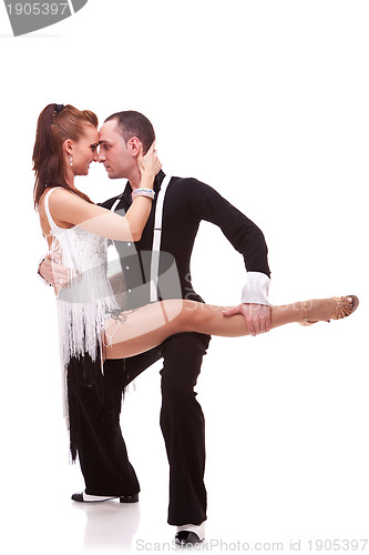 Image of passionate dancing couple 
