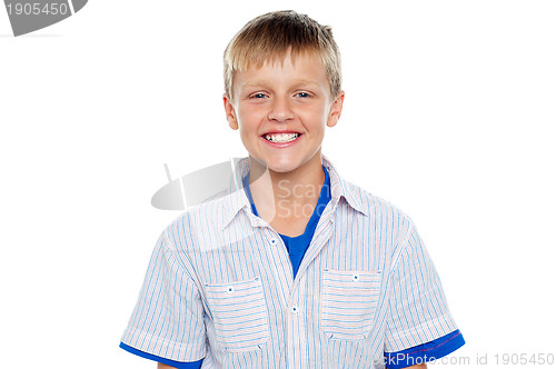 Image of Snap shot of smiling adorable young boy