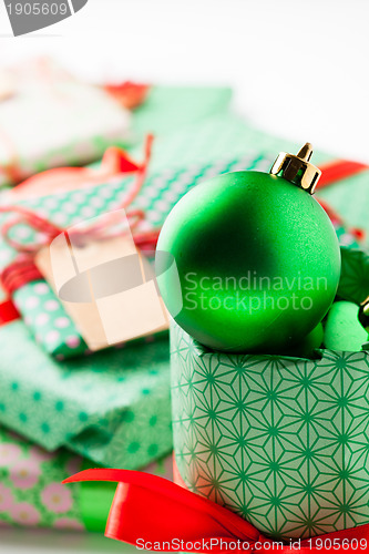 Image of Christmas gifts and decoration