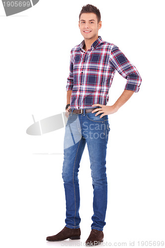 Image of Young Man in Casual Clothes 