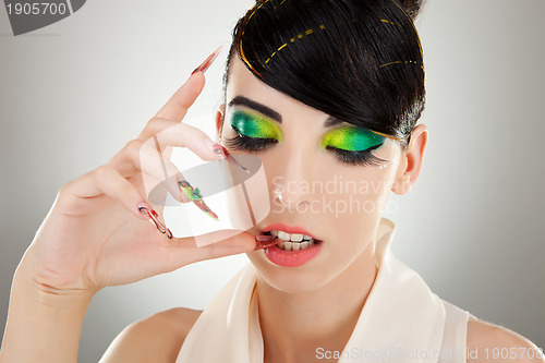 Image of Cosmetics and nail products.