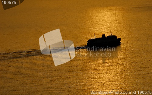 Image of Ferry at Sea