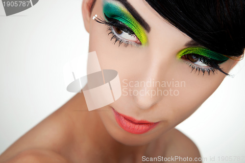 Image of beautiful young woman's face