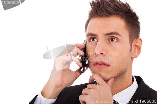 Image of  business man on the phone 