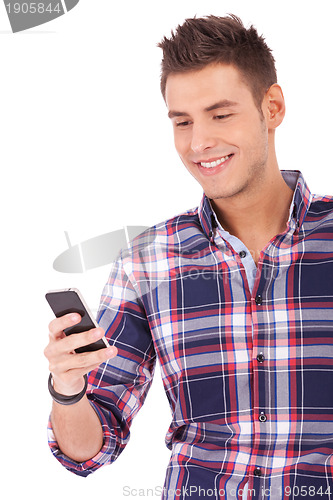 Image of Student Texting on Cell Phone