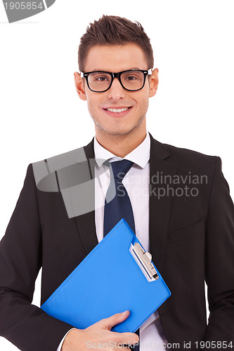 Image of Business man with a clipboard 