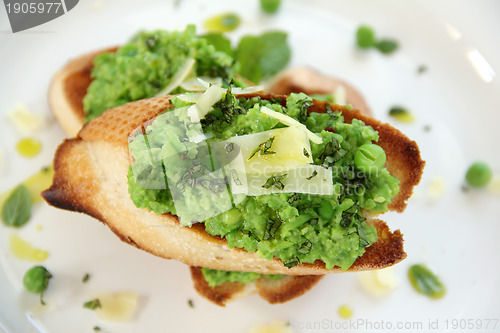 Image of Green Pea Baguettes