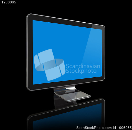 Image of 3D television screen