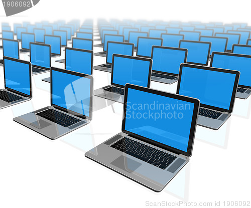 Image of Laptop computers isolated on white