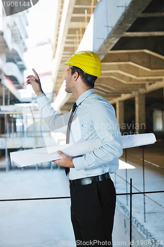 Image of architect on construction site