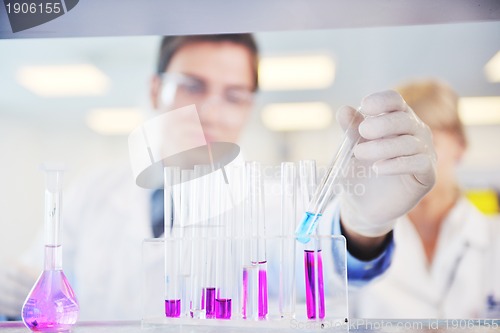 Image of research and  science people  in laboratory