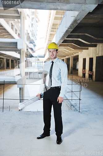 Image of architect on construction site