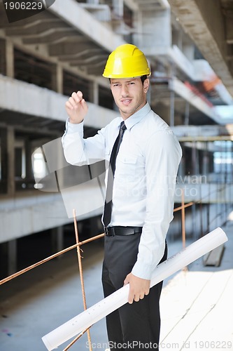 Image of architect on construction site