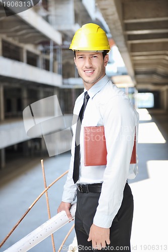 Image of architect on construction site