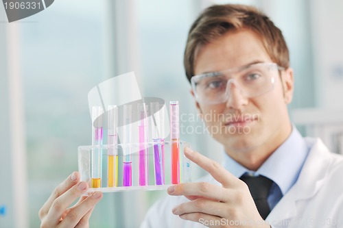 Image of research and  science people  in laboratory
