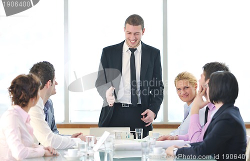 Image of group of business people at meeting