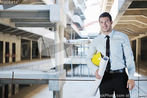 Image of architect on construction site