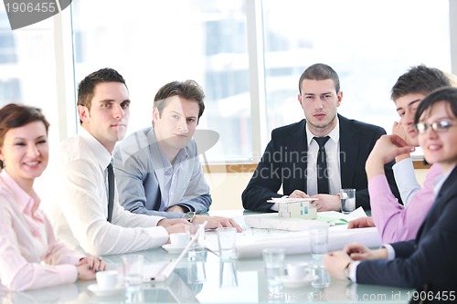 Image of group of business people at meeting