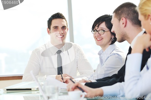 Image of group of business people at meeting