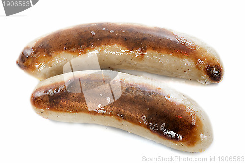 Image of baked white sausages