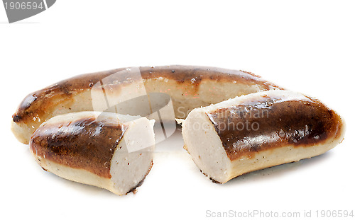 Image of baked white sausages
