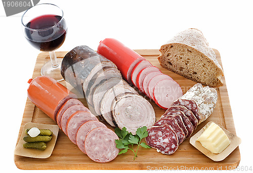 Image of varieties of sausages