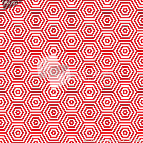 Image of Retro red seventies pattern