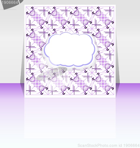 Image of Flyer or cover empty cloudy design