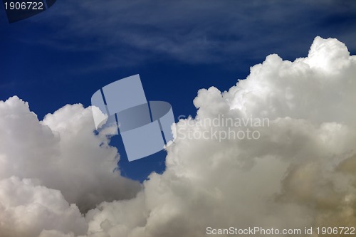 Image of Blue sky and clouds