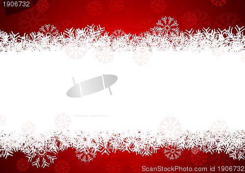 Image of snowflakes background