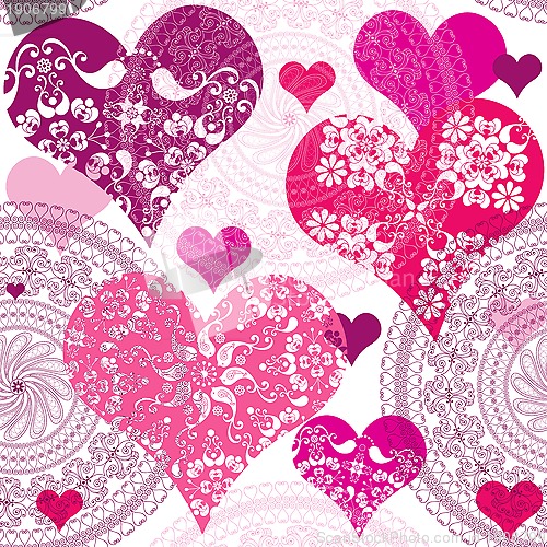 Image of Seamless valentine pattern