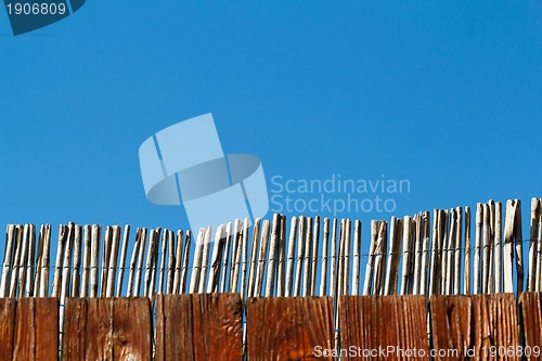 Image of reed fence